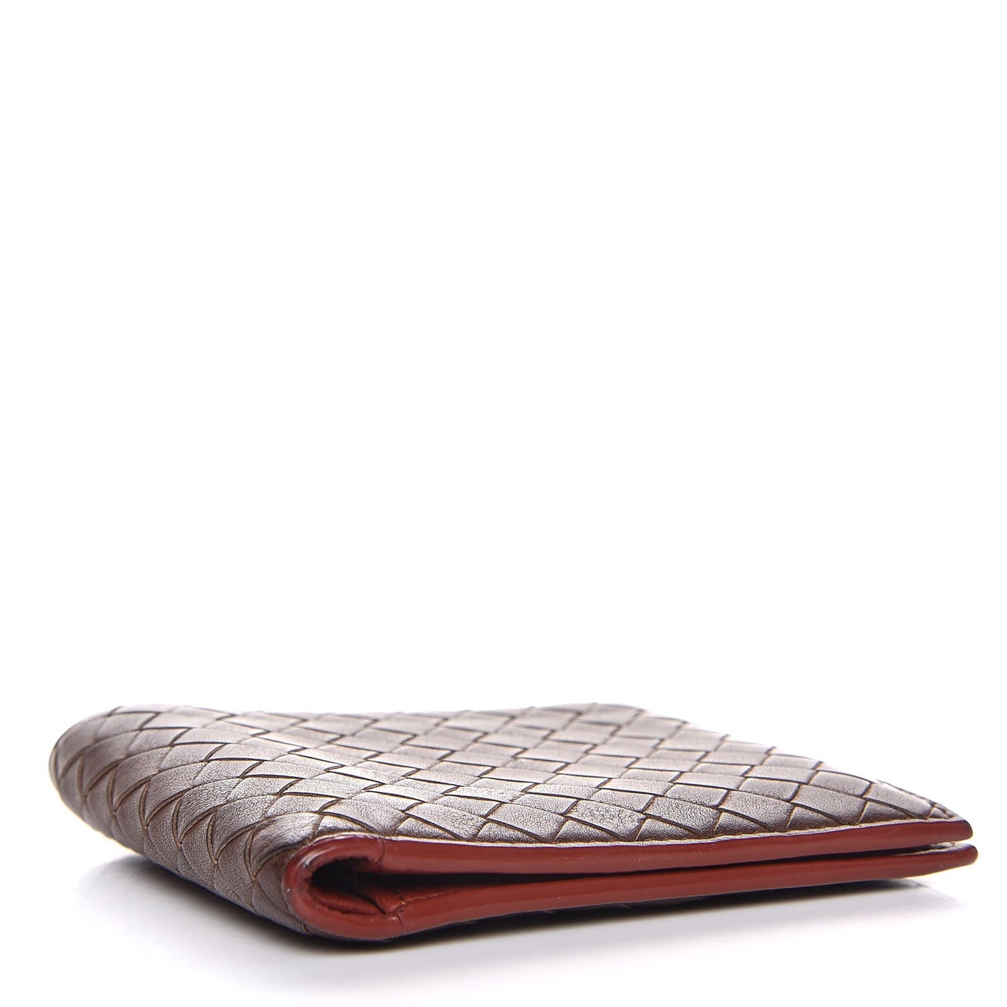 Nappa Intrecciato Bi-Fold Wallet Espresso