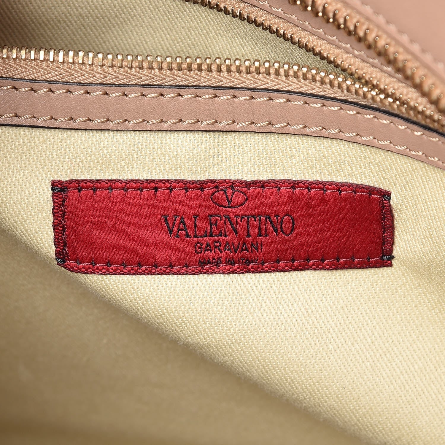 Valentino Garavani Vitello Rockstud Double Handle Tote Alpaca 7 of 10