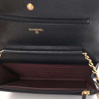 Chanel Caviar Quilted Wallet On Chain WOC Black 5 of 10