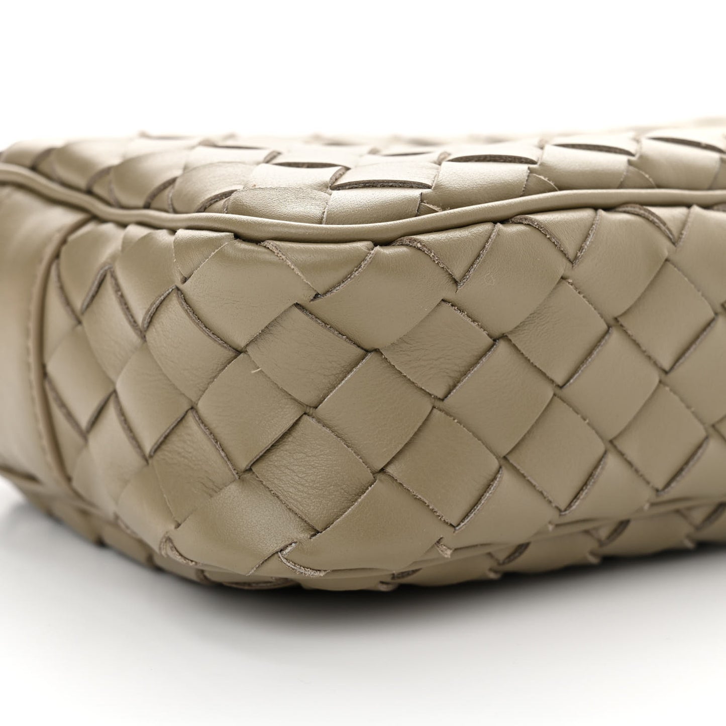 Calfskin Intrecciato Mini Camera Bag Travertine