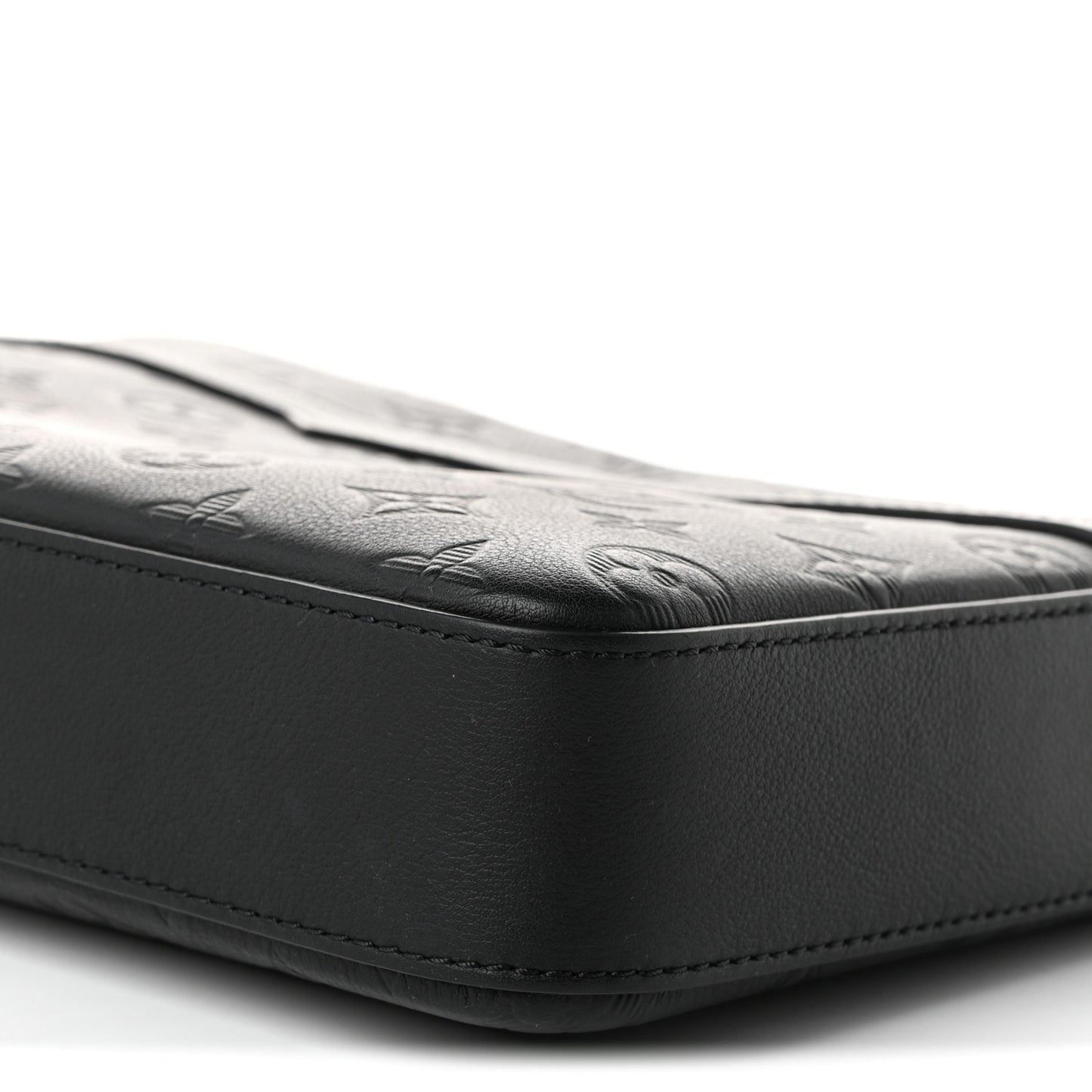 Calfskin Monogram Shadow Trio Messenger Black
