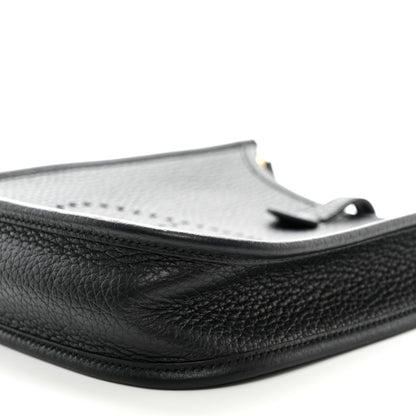 Hermes Taurillon Clemence Evelyne TPM Black 10 of 10