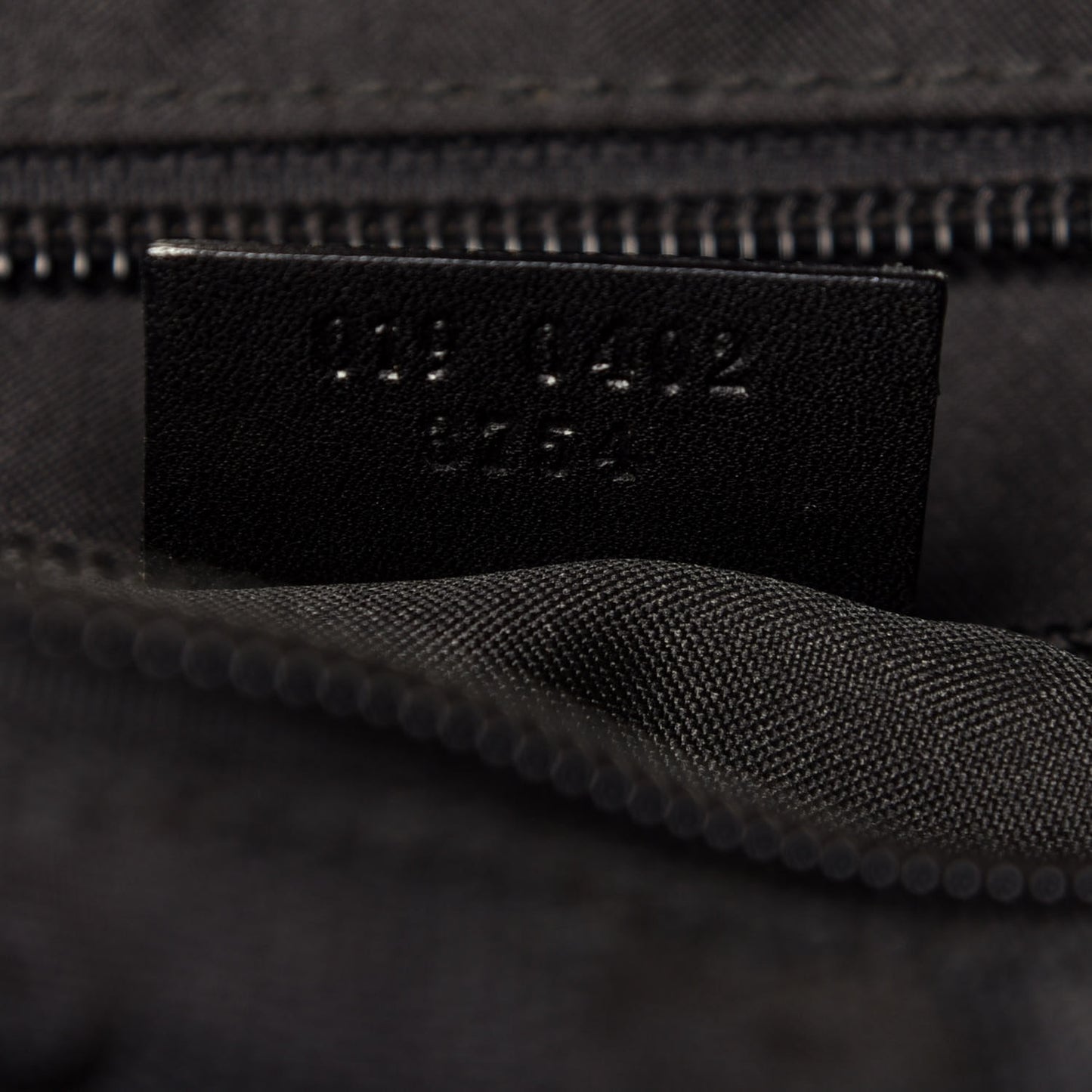 Nylon Calfskin Large Tote Black