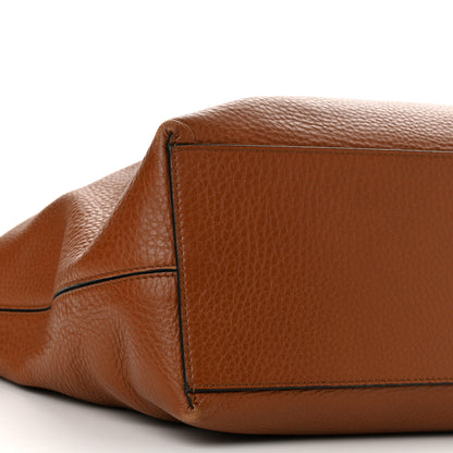 Valentino Garavani Grained Calfskin Rockstud Shoulder Tote Bright Cognac 8 of 18