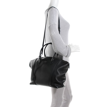 Louis Vuitton Veau Cachemire Soft Lockit MM Black 2 of 7
