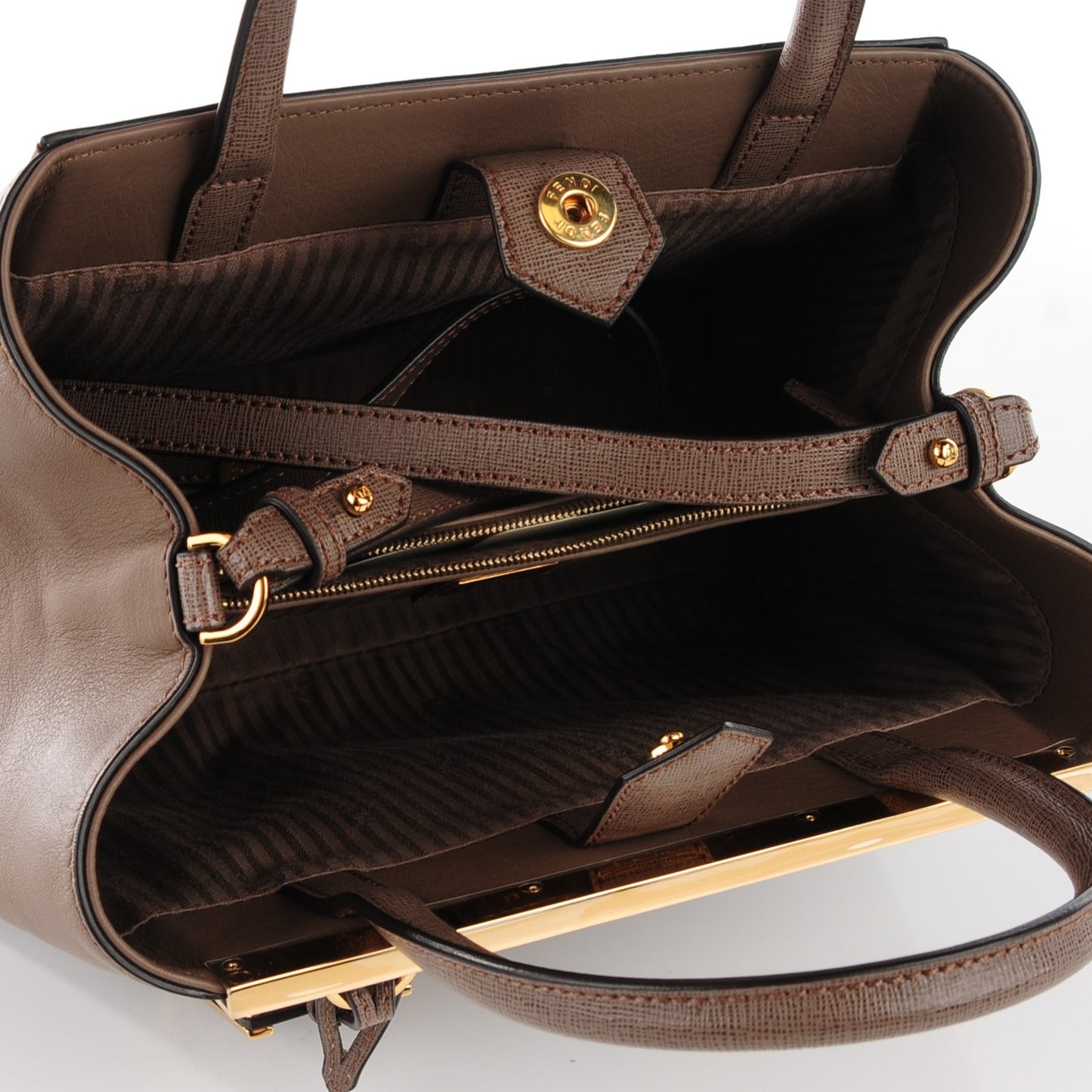 Vitello Elite Flamingo Petite 2Jours Tote Seppia