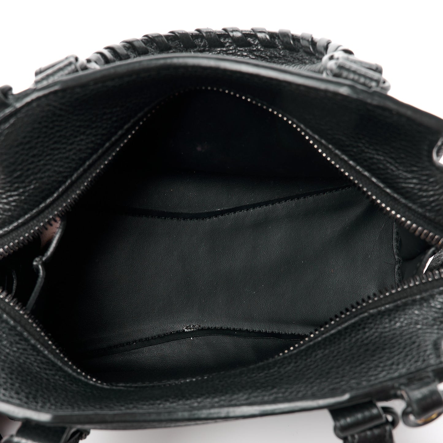 Grained Calfskin Neo Classic Black Hardware Mini City Black
