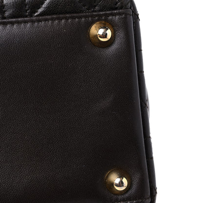 Christian Dior Lambskin Cannage Large Lady Dior Dark Brown 13 of 16