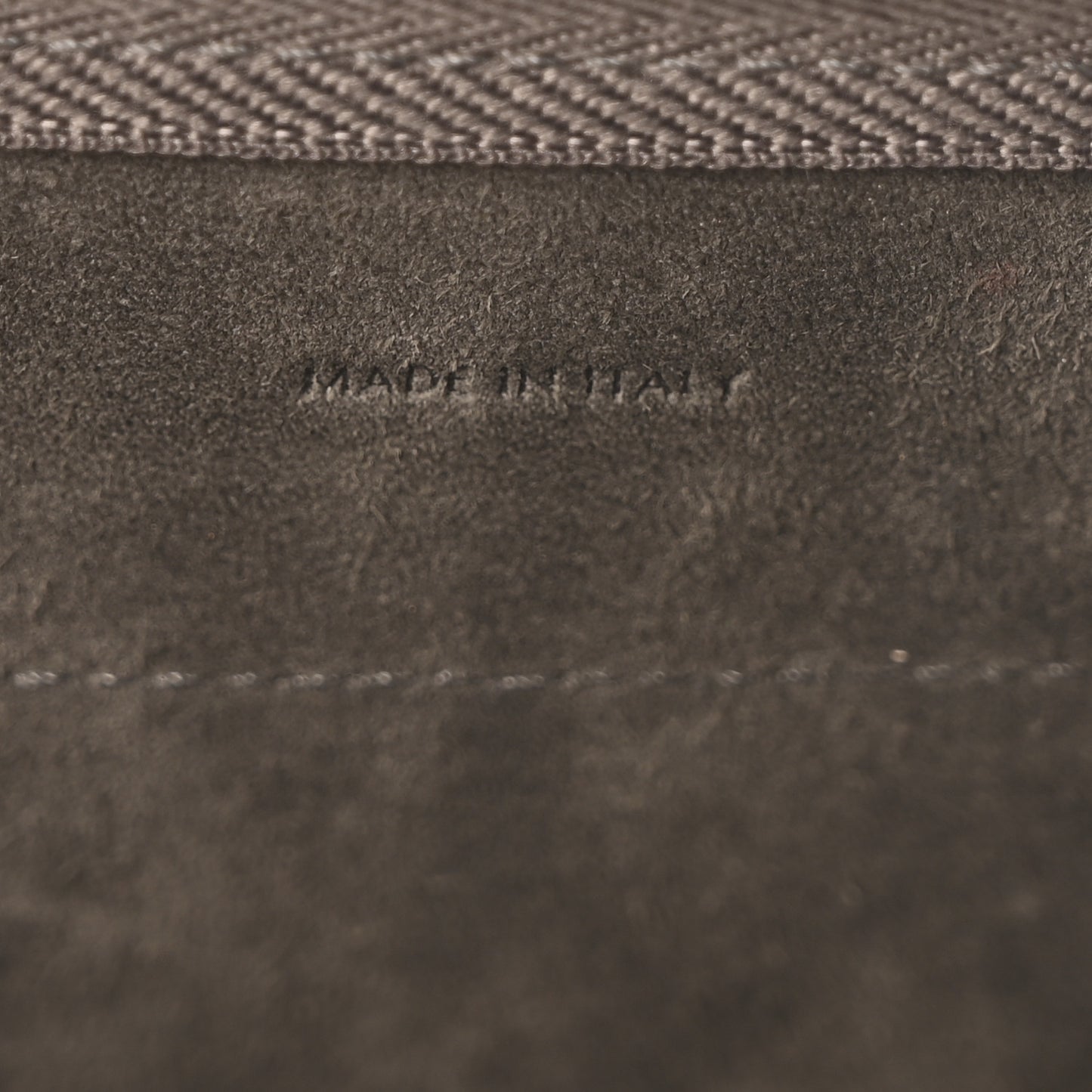 Grained Calfskin Nano Belt Bag Grey