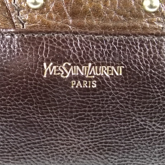 Saint Laurent Leather Byzance Flap Bag Bronze 9 of 9