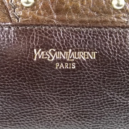 Saint Laurent Leather Byzance Flap Bag Bronze 9 of 9