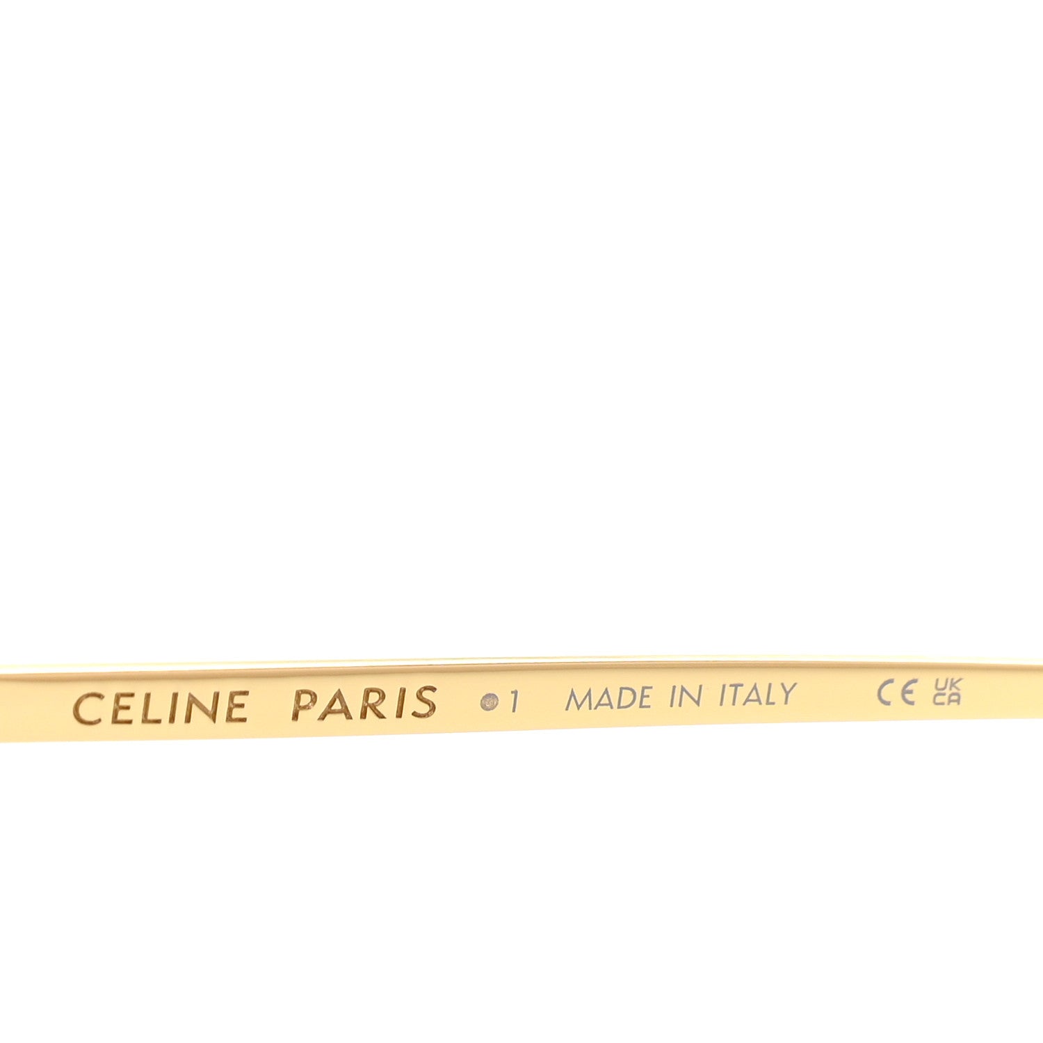 Celine Metal Rhinestone Sunglasses CL40285U Gold 5 of 8