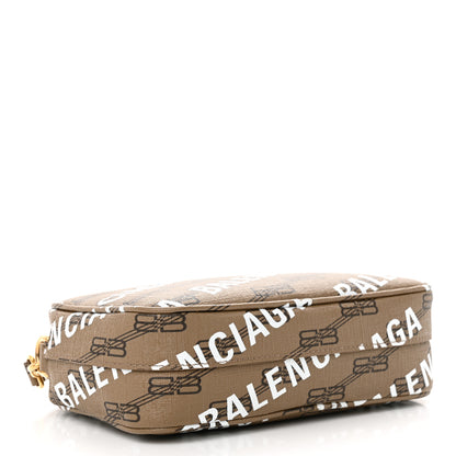Balenciaga Coated Canvas BB Monogram Allover Logo Small Camera Bag Beige Brown Black 4 of 10