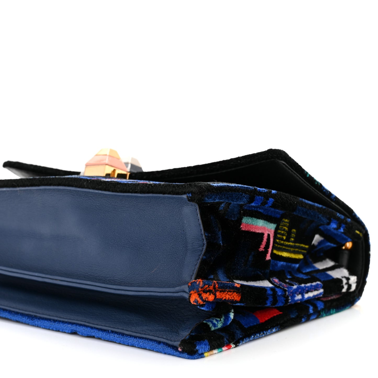 Velvet Vitello Dolce Fun Fair Kan I Shoulder Bag Blue Multicolor