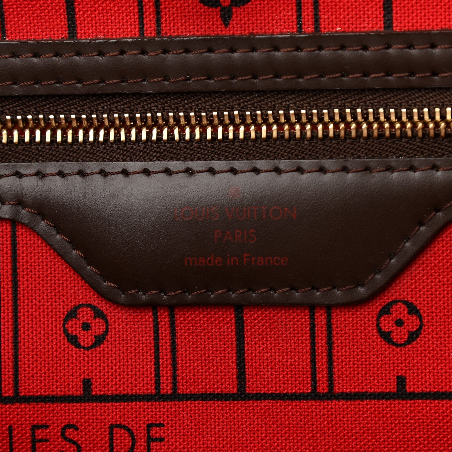 Louis Vuitton Damier Ebene Neverfull MM 6 of 9