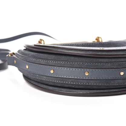 Chloe Goatskin Suede Small Pixie Bag Silver Blue 7 of 11