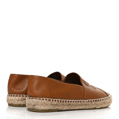 Chanel Lambskin CC Espadrilles 40 Brown 4 of 11