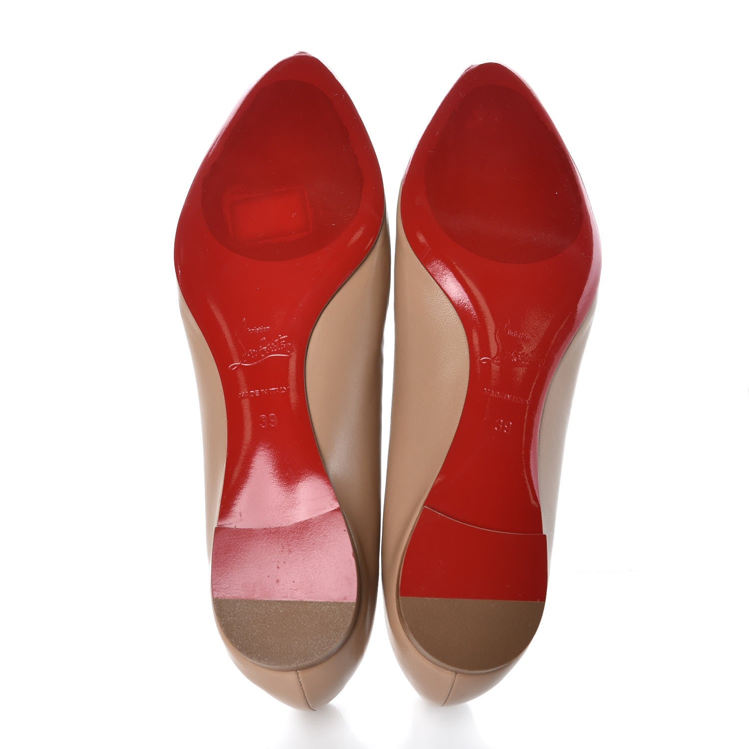 Christian Louboutin Nappa Eloise Flats 39 Nude 5 of 7