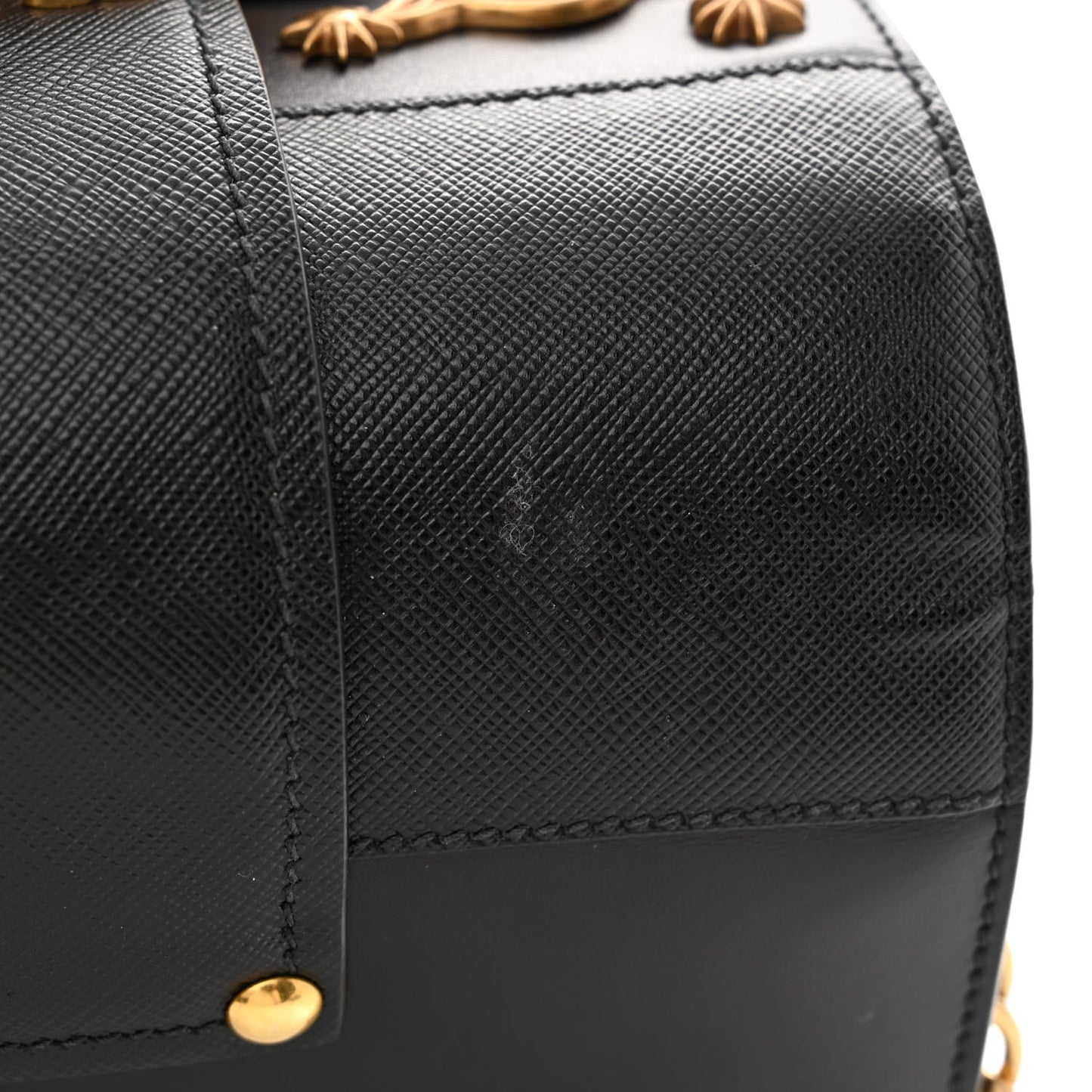 City Calf Saffiano Cahier Astrology Bag Black