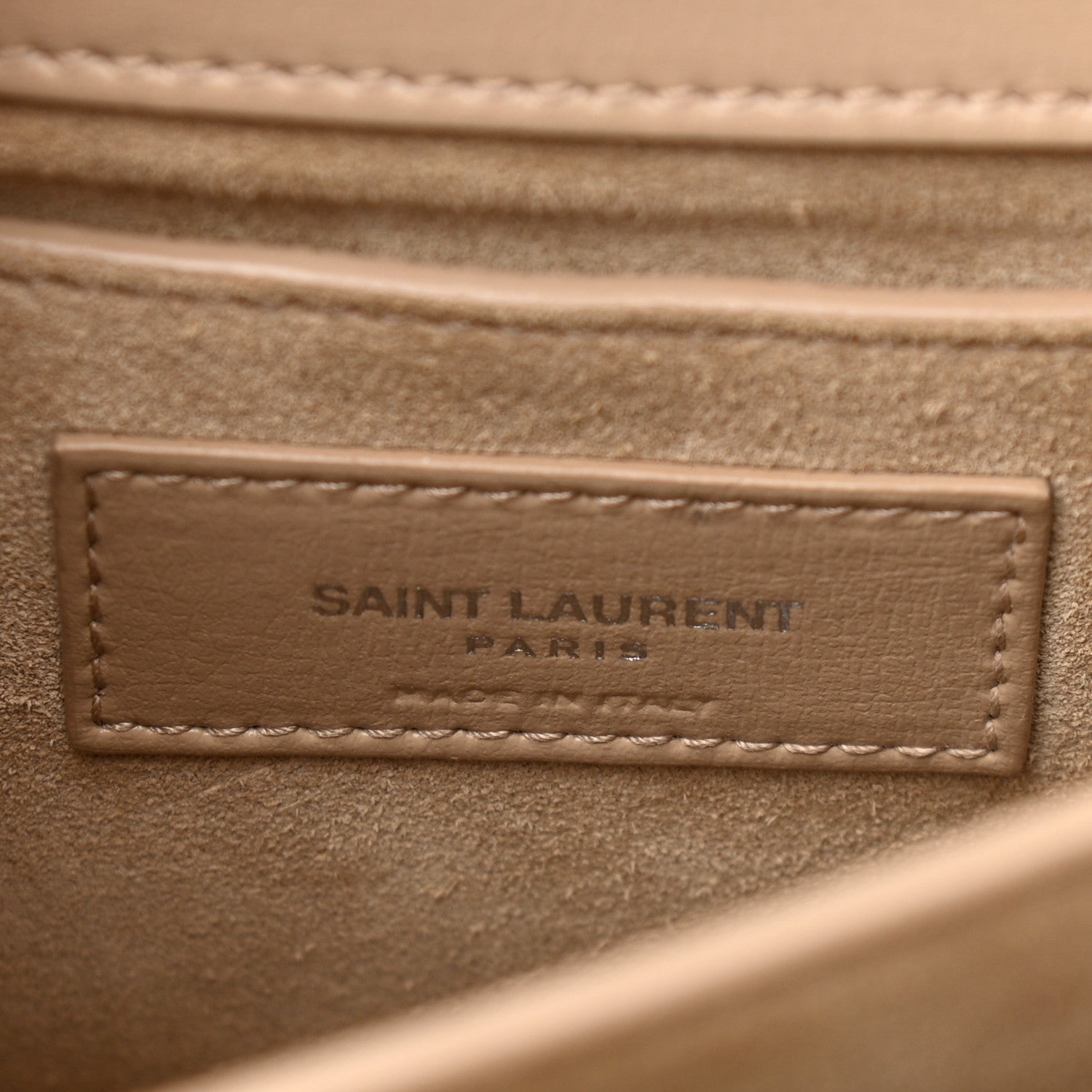 Saint Laurent Calfskin Medium Monogram Sunset Dark Beige 6 of 10
