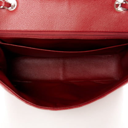 Chanel Caviar Quilted Jumbo Single Flap Red 5 of 11