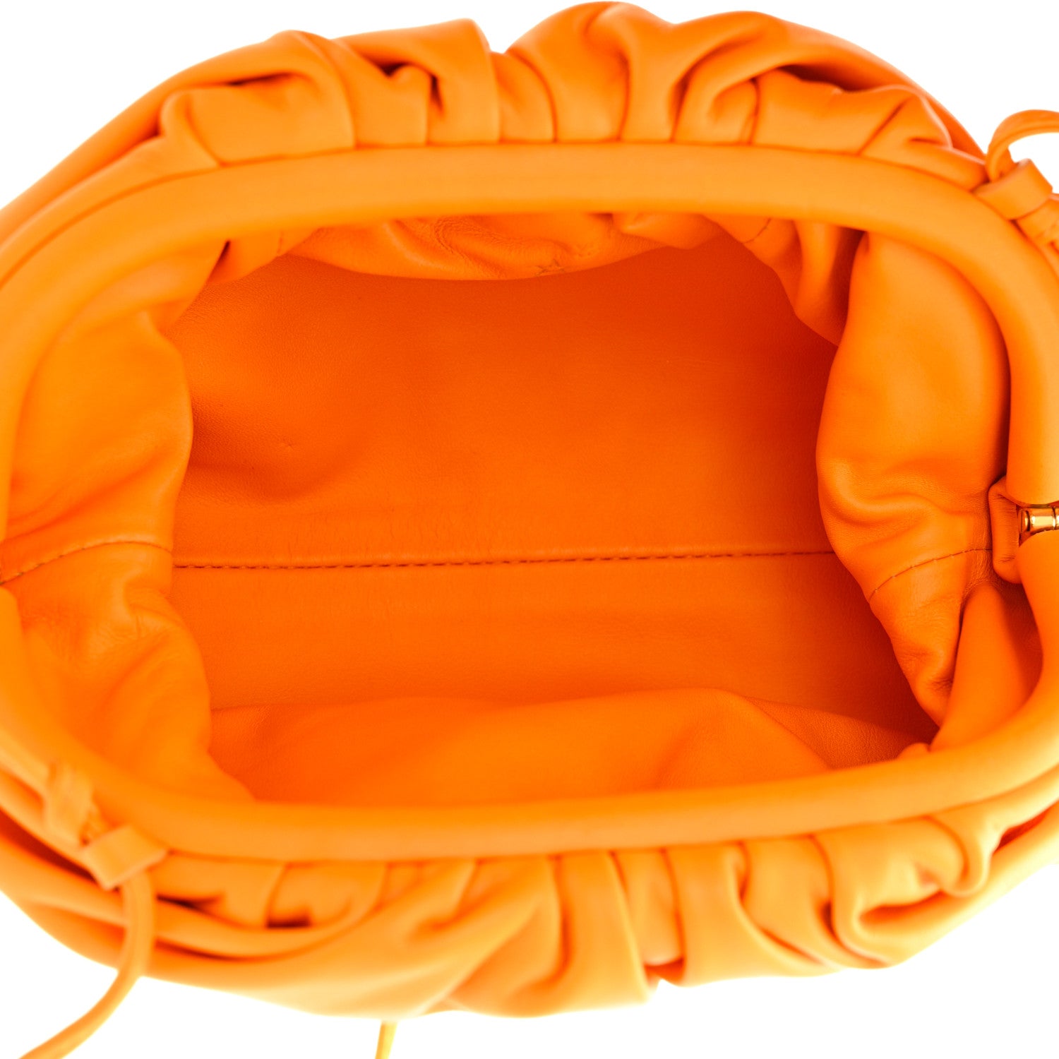 Bottega Veneta Butter Calfskin The Mini Pouch Tangerine 5 of 11