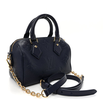 Louis Vuitton Empreinte Monogram Giant Speedy Bandouliere 20 Navy 3 of 9