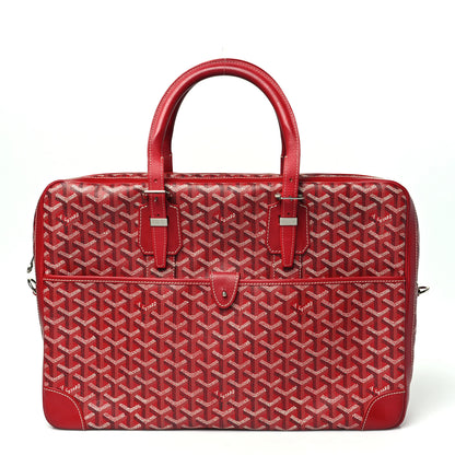 Goyard Goyardine Ambassade MM Briefcase Red 1 of 12