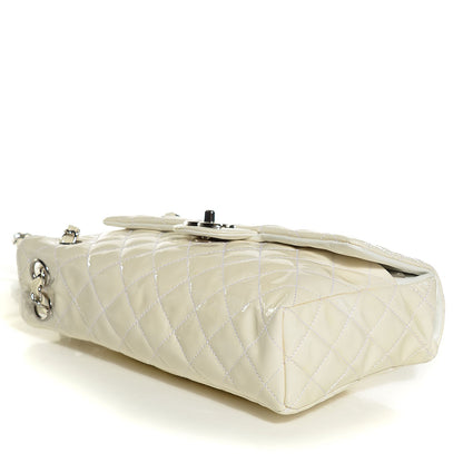 Chanel Patent Quilted Upside Down Flap White 4 of 7