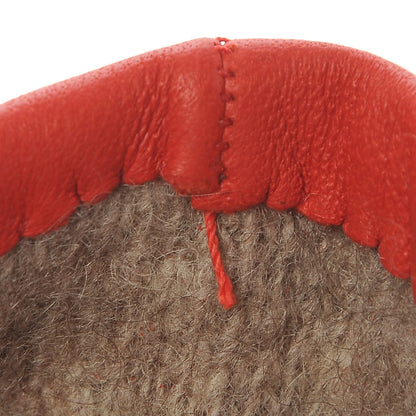 Hermes Lambskin Facile Gloves 7.5 Coquelicot 5 of 6