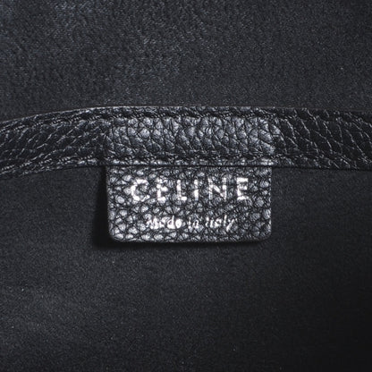 Celine Drummed Leather Nano Luggage Black 7 of 8