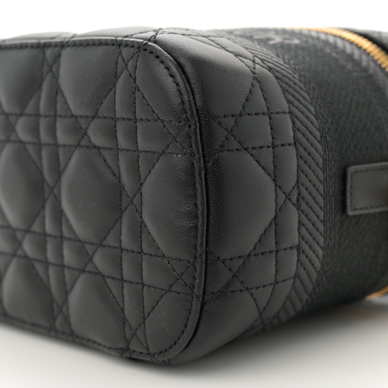 Christian Dior Lambskin Cannage Small Diortravel Vanity Case Black 10 of 12