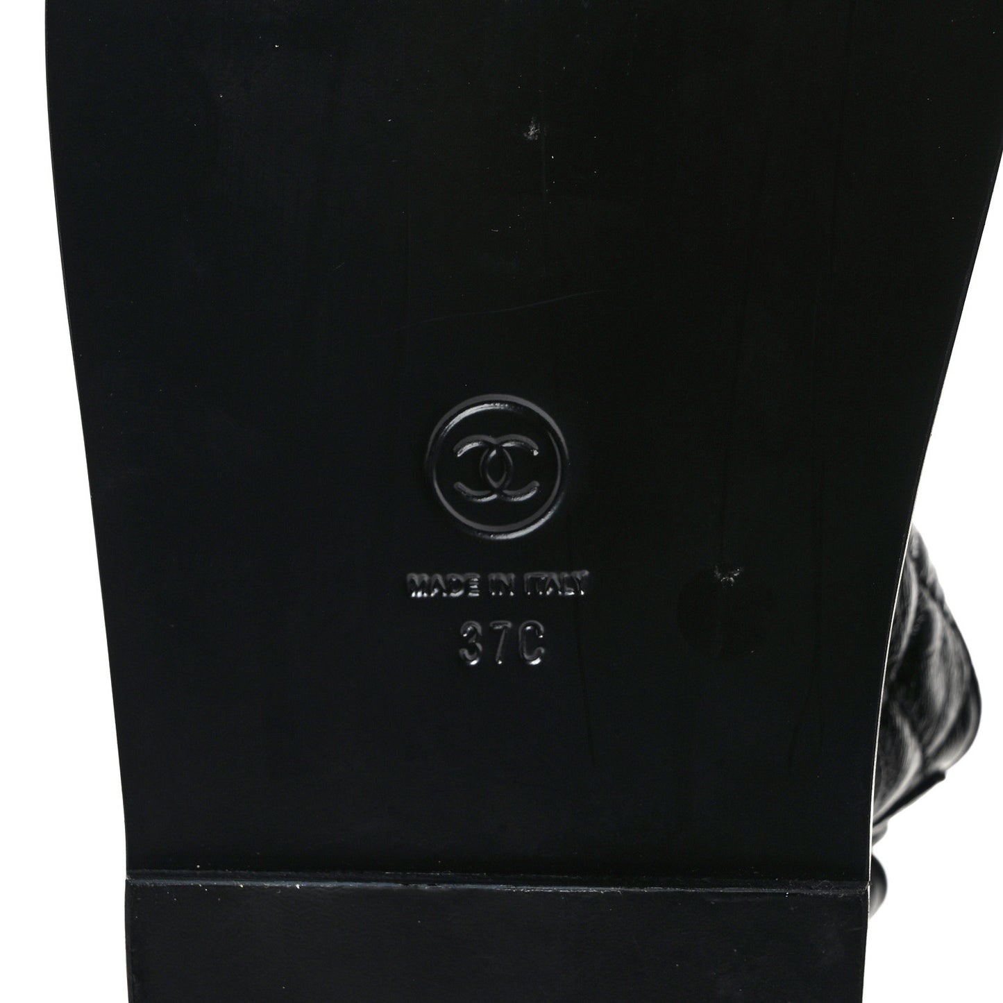 Lambskin Lambskin Quilted Velcro Dad Sandals 37 Black