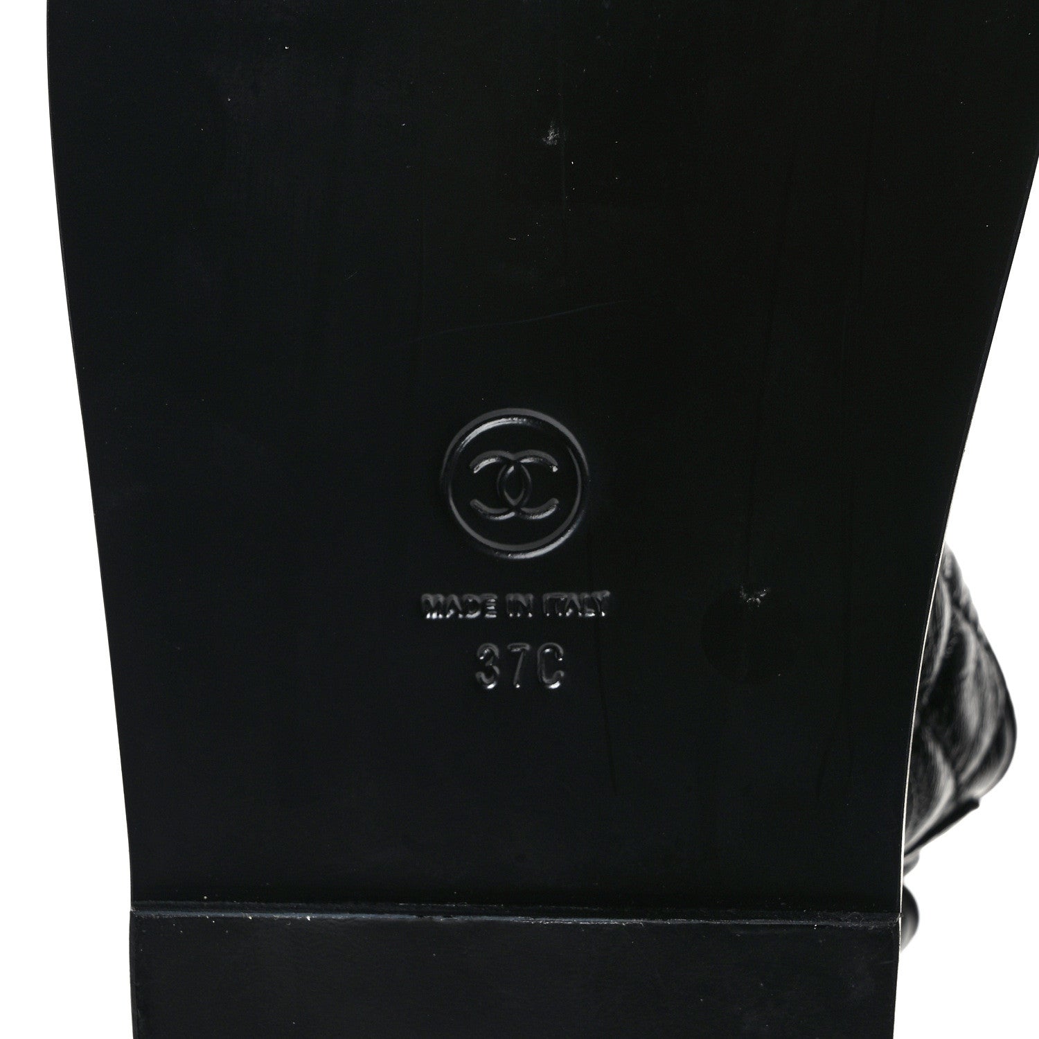 Chanel Lambskin Lambskin Quilted Velcro Dad Sandals 37 Black 6 of 8