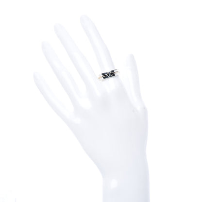 Tiffany Sterling Silver 18K Rose Gold T Wide Ring 54 6.75 2 of 4