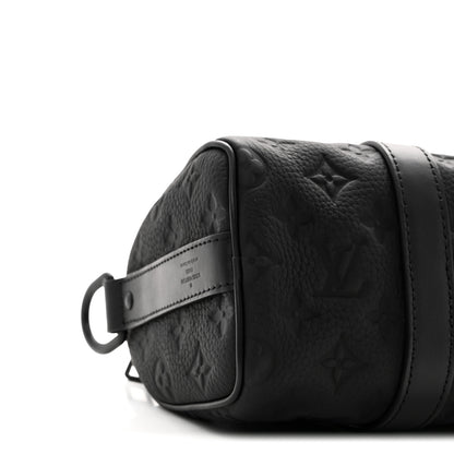 Louis Vuitton Monogram Taurillon Keepall Bandouliere 25 Black 8 of 10