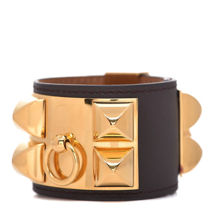 Hermes Chamonix Collier De Chien CDC Bracelet S Chocolate 1 of 7