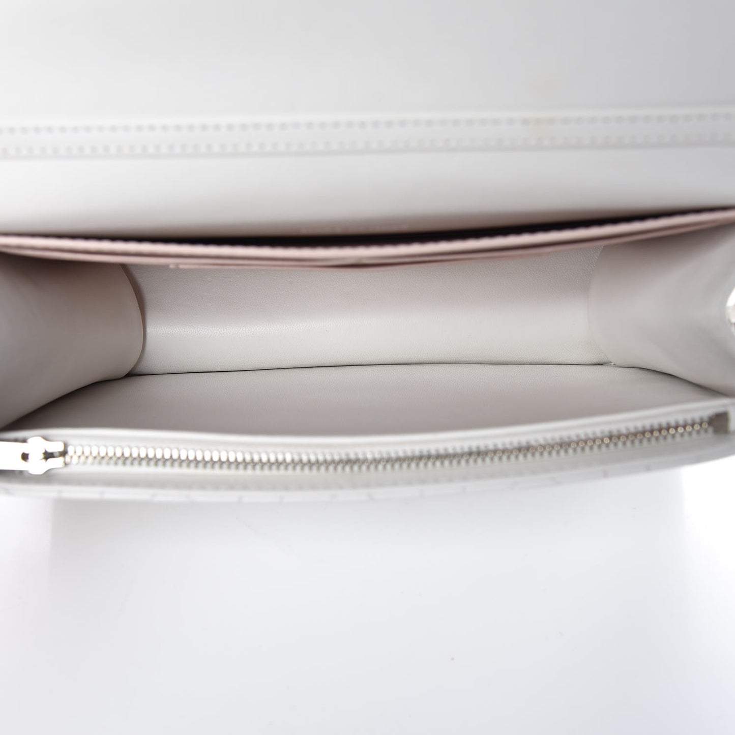 Lambskin Cannage Miss Dior Promenade Pouch White