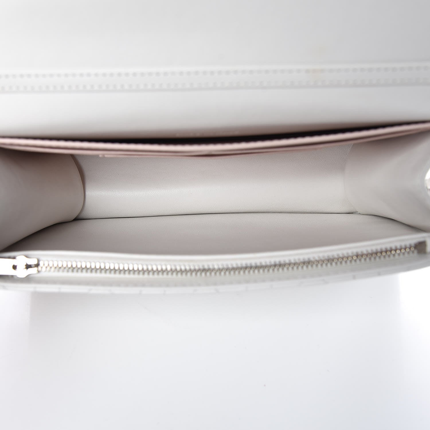 Christian Dior Lambskin Cannage Miss Dior Promenade Pouch White 5 of 7
