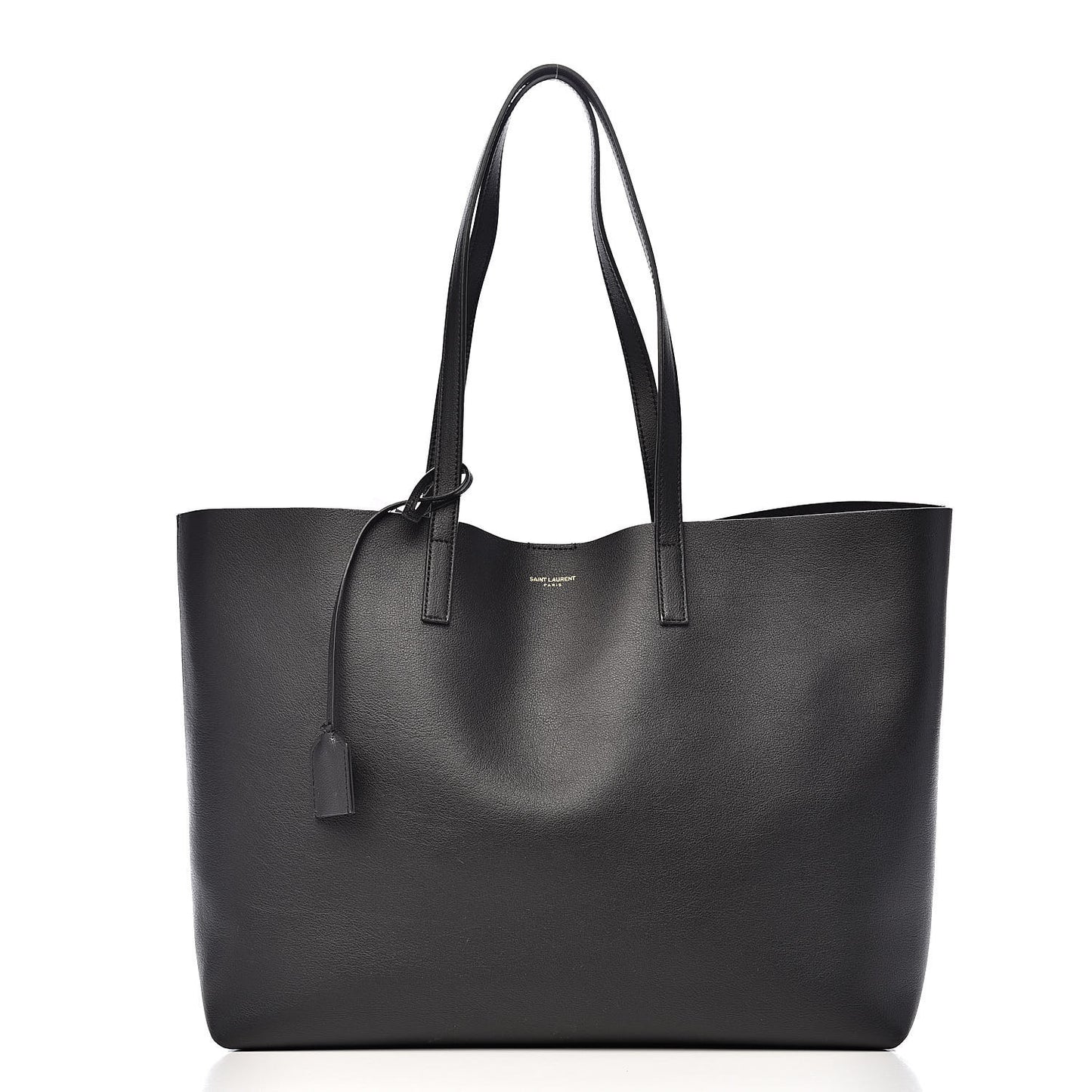 Calfskin Large Shopping Tote Black