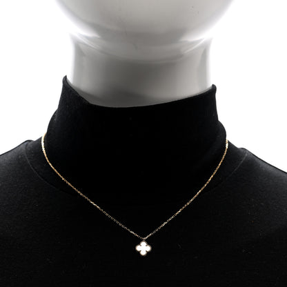 Van Cleef & Arpels 18K Yellow Gold Mother of Pearl Sweet Alhambra Pendant Necklace 2 of 5