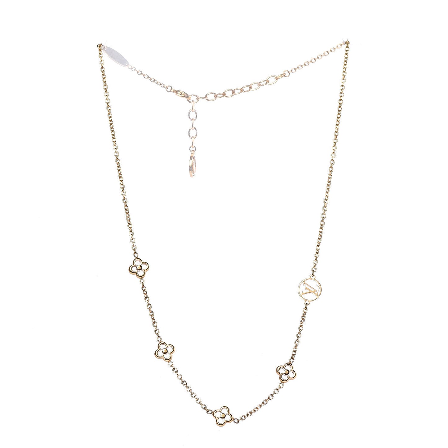 Flower Full Necklace Gold