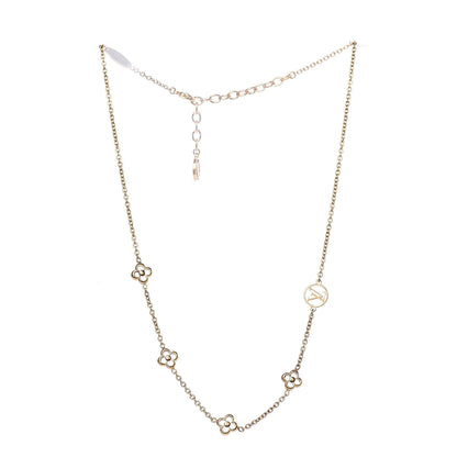 Louis Vuitton Flower Full Necklace Gold 3 of 5