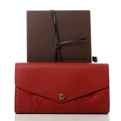 Louis Vuitton Empreinte Sarah Wallet NM Cherry 9 of 9