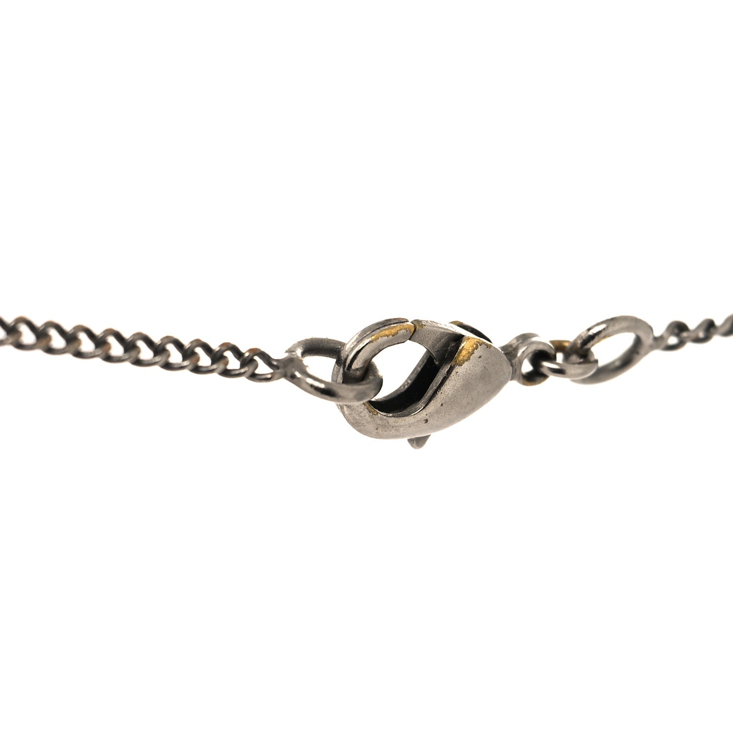 Chanel Ruthenium Enamel CC Necklace Black 4 of 5