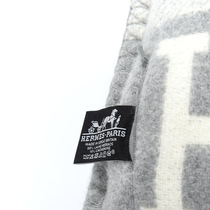 Hermes Wool Cashmere Avalon III Pillow PM Ecru Gris Clair 3 of 3