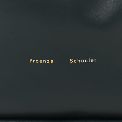 Proenza Schouler Calfskin Large Ruched Tote Petrol Green 7 of 11