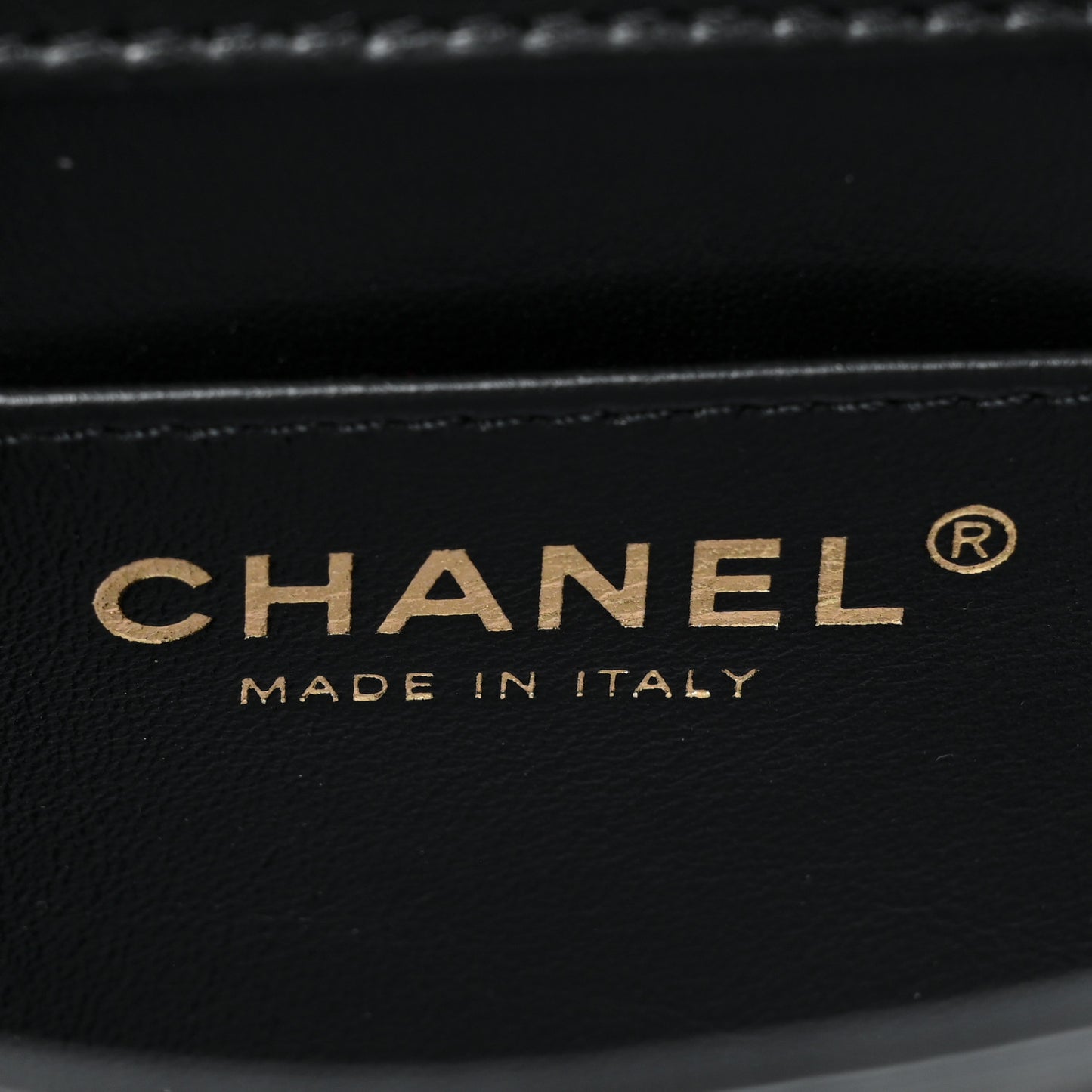 Patent Calfskin Quilted Mini Square Flap Black