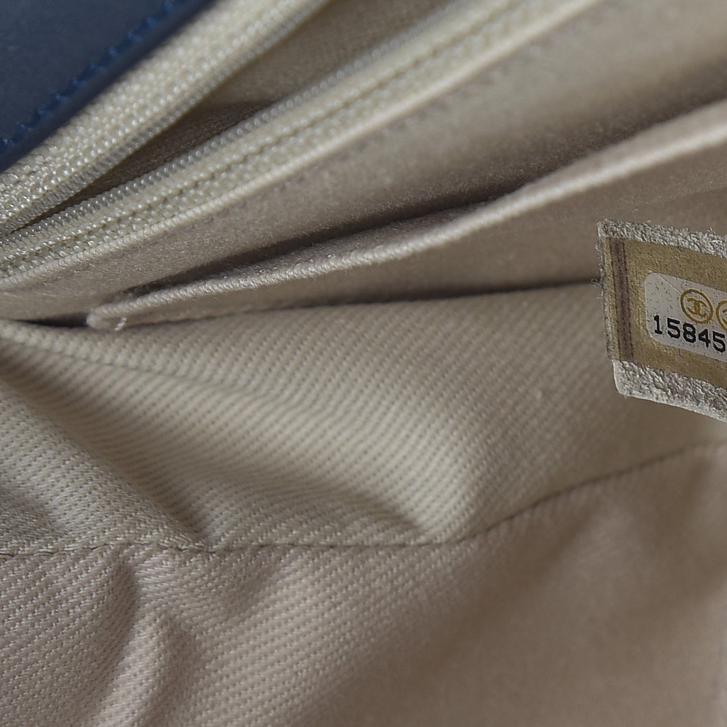 Calfskin Quilted In The Business Flap Dark Blue