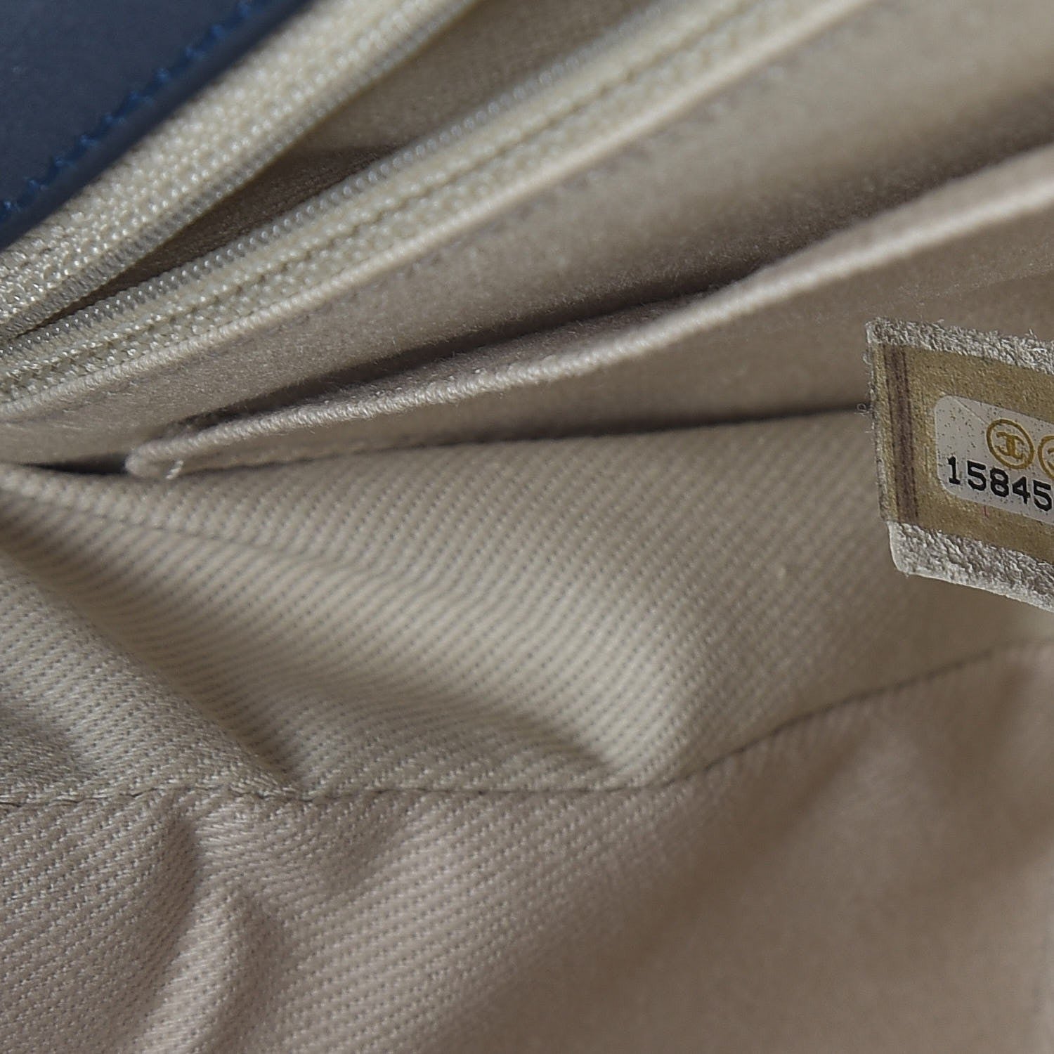 Chanel Calfskin Quilted In The Business Flap Dark Blue 8 of 10